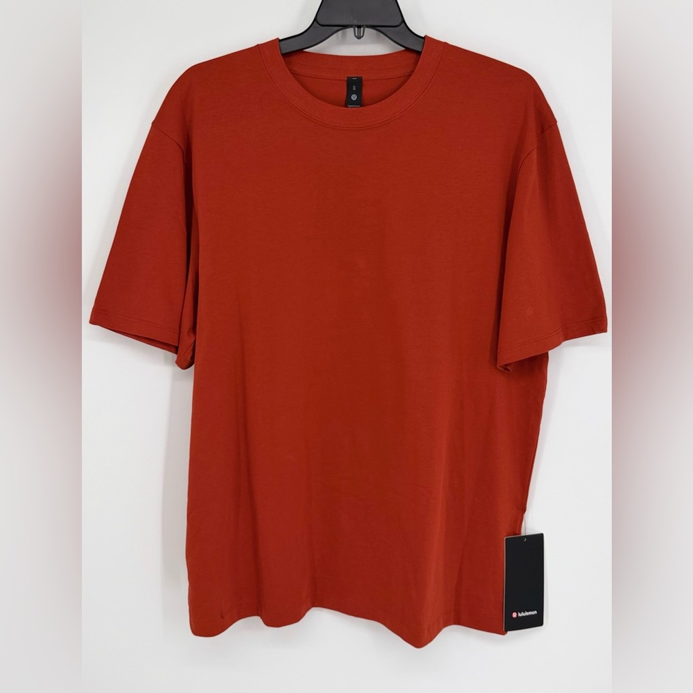 NWT Lululemon Men's Heavyweight Orange T-Shirt Sz XL